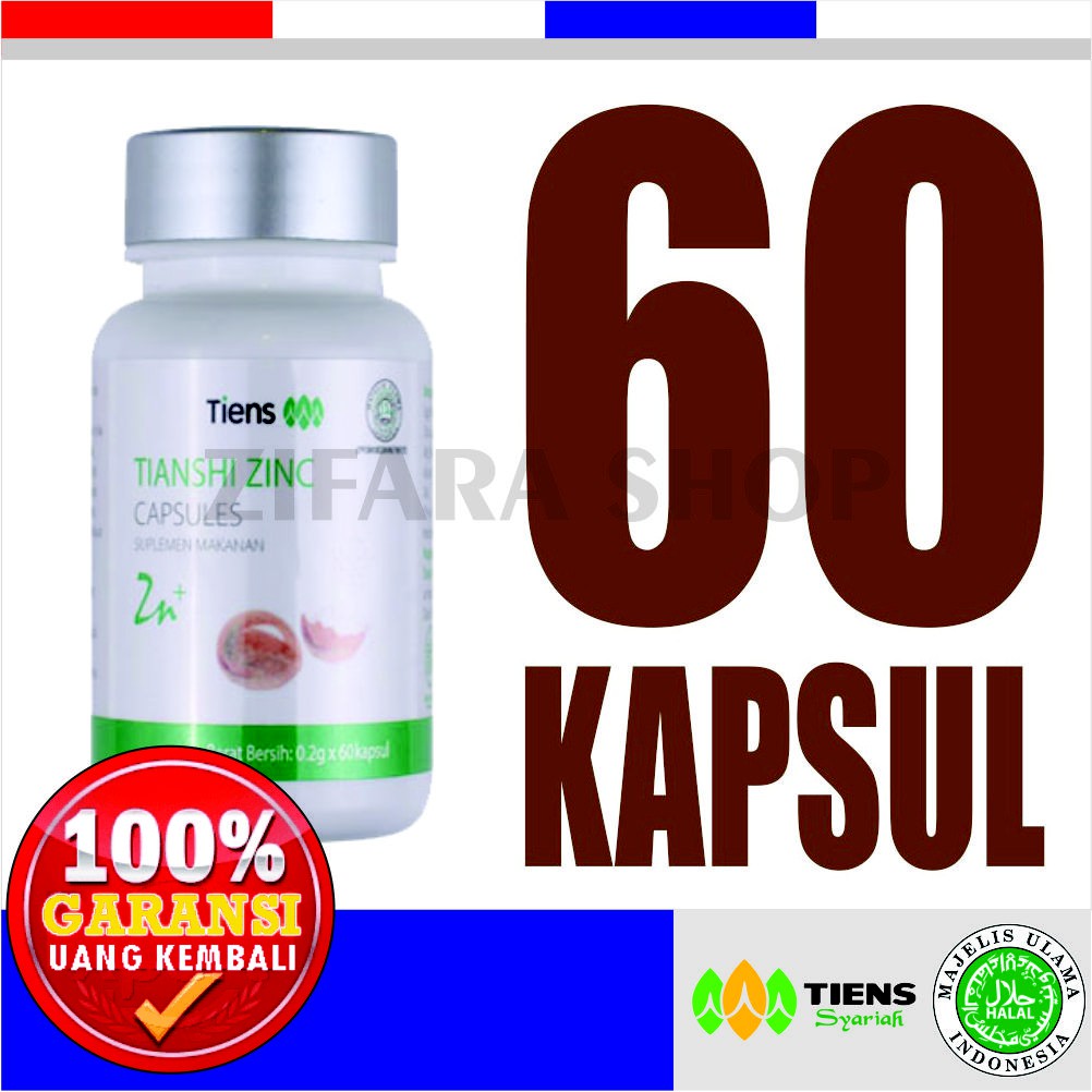 TIENS TIANSHI ZINC CAPSULES/ISI 60 CAPSULES