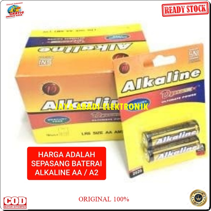 G529 ALKALINE  BATU BATERAI ORIGINAL AA 1.5V SEPASANG DYNAMAX ULTIMATE POWER EMERGENCI BISA UNTUK SEGALA JENIS ALAT ELEKTRONIK YANG SUPPORT HARGA TERJANGKAU