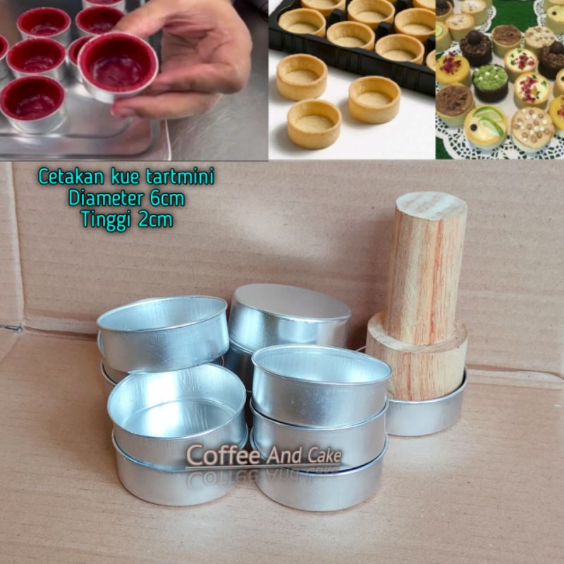 Cetakan kue tart mini / Loyang kue tartlet / loyang bulat press