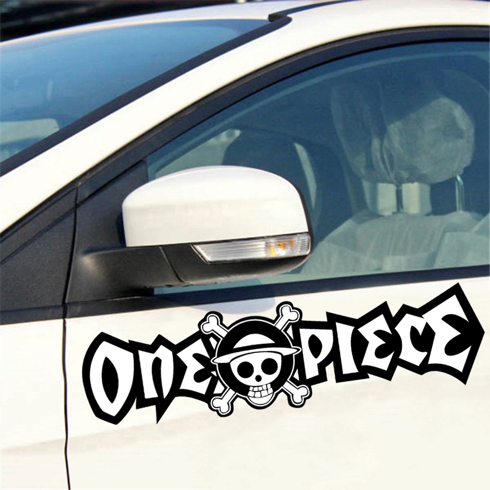 Stiker Reflektif Motif Kartun One Piece Luffy Roronoa Zoro Tony Tony Chopper Untuk Dekorasi Mobil / Motor