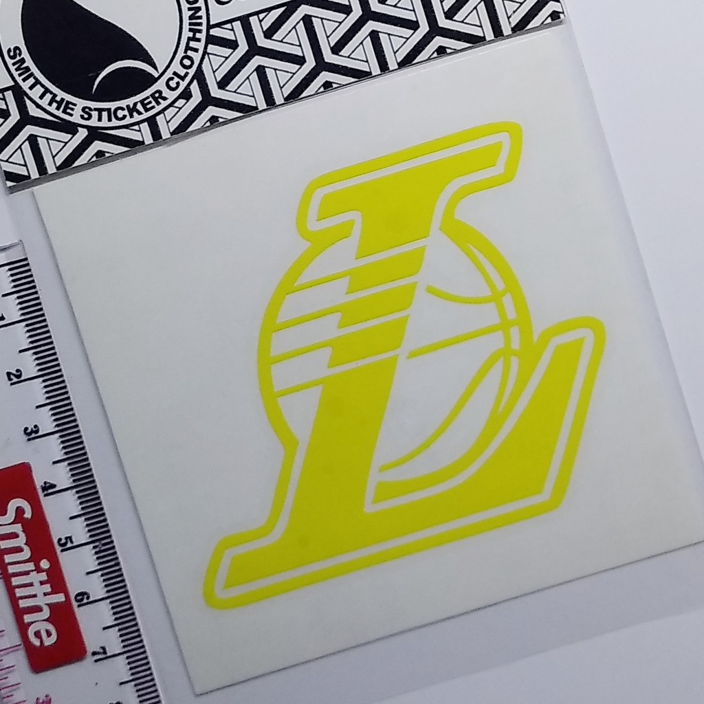 Stiker Lakers Logo Basket Cutting Sticker untuk aksesoris Motor Mobil