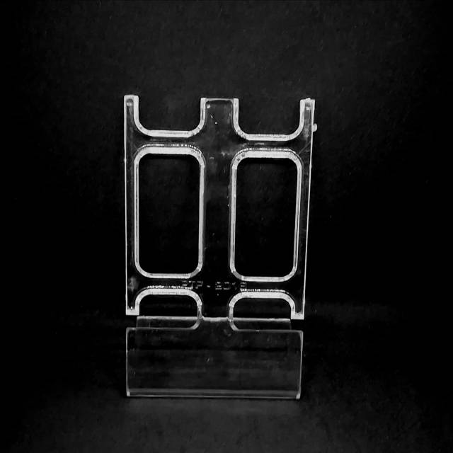 Display Jam Tangan Akrilik Couple Dudukan Jam Tangan Double