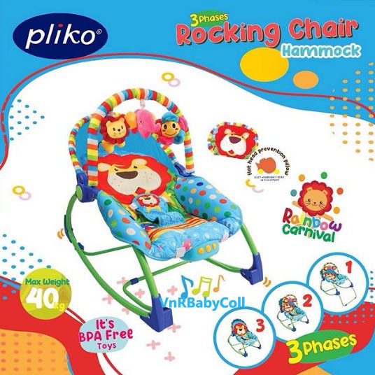 Pliko Rocking Chair Hammock Baby Bouncer Kursi Goyang Bayi