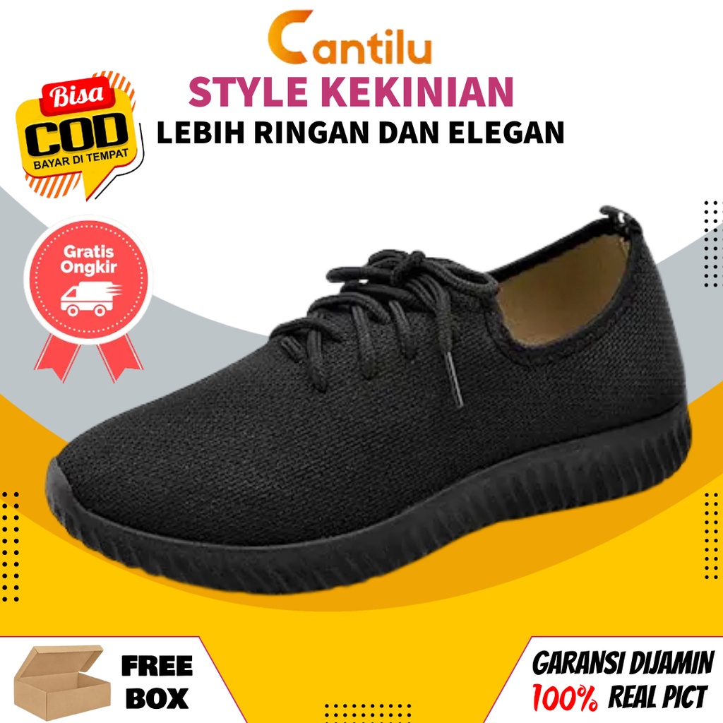 Sepatu Sneakers Remaja Wanita Import FITORIA SLIP-ON Spatu Swpatu Kets Snakers Snikers Cewe Cewek Perempuan Dewasa Putih Hitam Polos Casual Santai Kekinian Fashion Gaya Korea Keren Elegan Korean Style Original 100% Murah Olahraga Sport Snekers COD