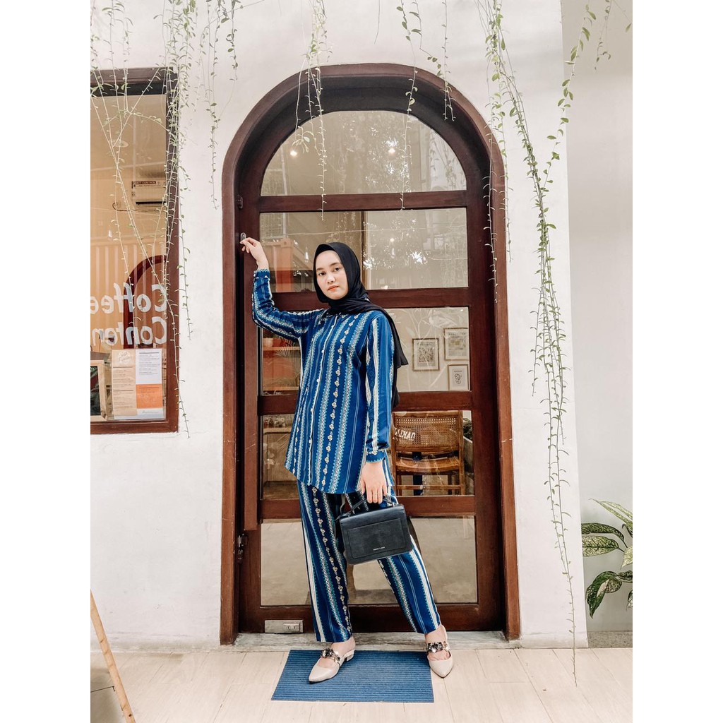 Atasan Bawahan One Set Busui FriendlyMotif Fara