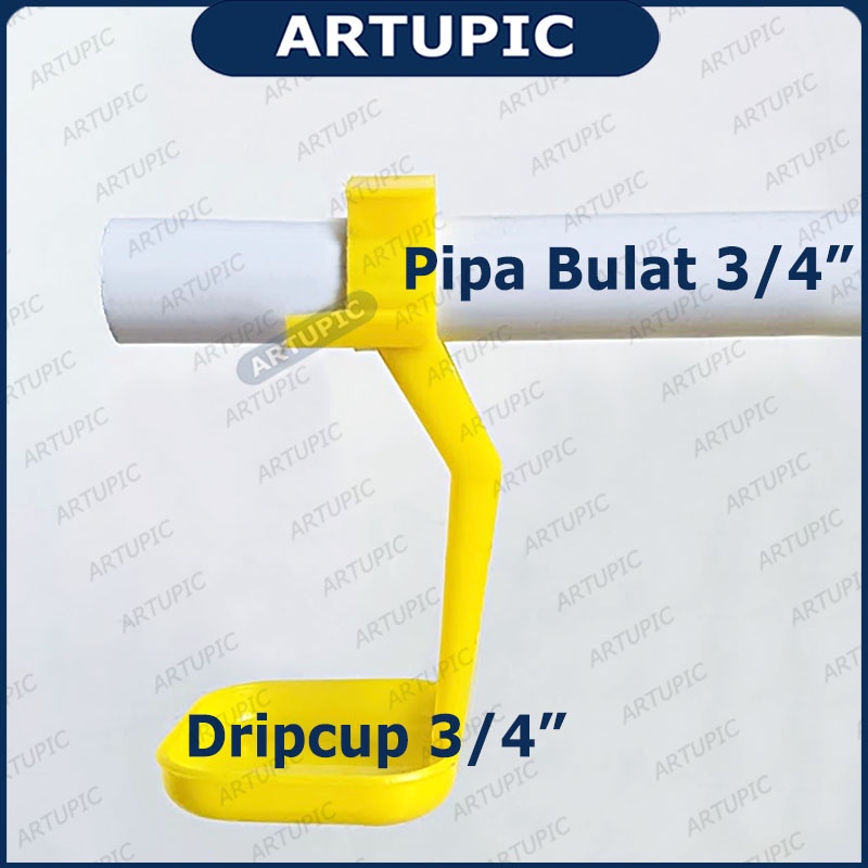 Dripcup Bulat Mangkok Mangkuk Nipple Ayam Puyuh Bebek Pipa Bulat 3per4 Inch