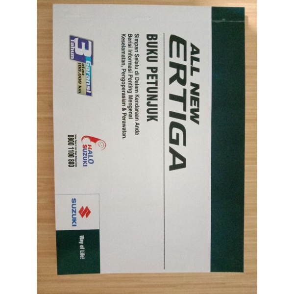 buku manual / manual book / buku petunjuk all new ertiga 2018 ke atas