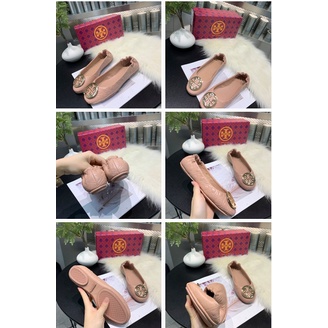 [Instant/Same Day] STB03   Ori TB sheepskin with electric embroidered diamond design ladies flat shoes flat shoes  xie