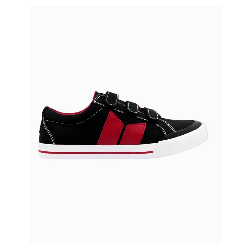 SEPATU MACBETH FOOTWEAR | ELIOT VELCRO BLACK MUTE RED