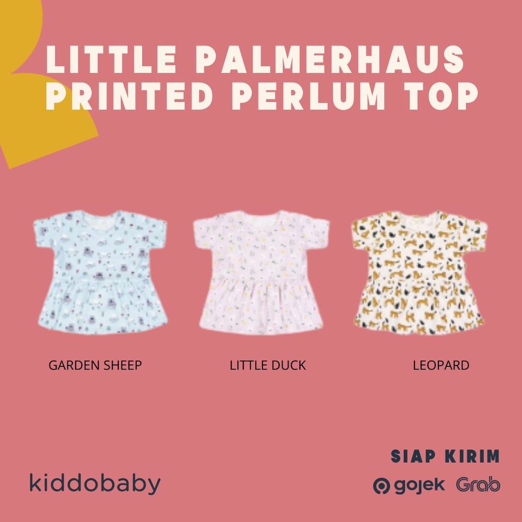 Little Palmerhaus Printed Peplum Top