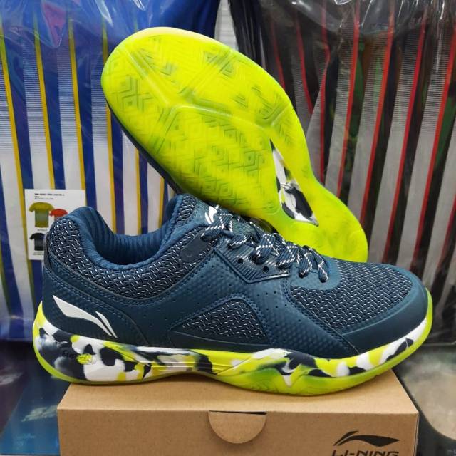 SEPATU BADMINTON LINING CLOUD ACE G5 - NAVY/CAMO - CUSHION - ORIGINAL