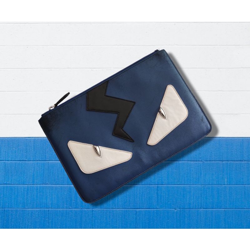 Fendi Monster Clutch Bag Original Termurah