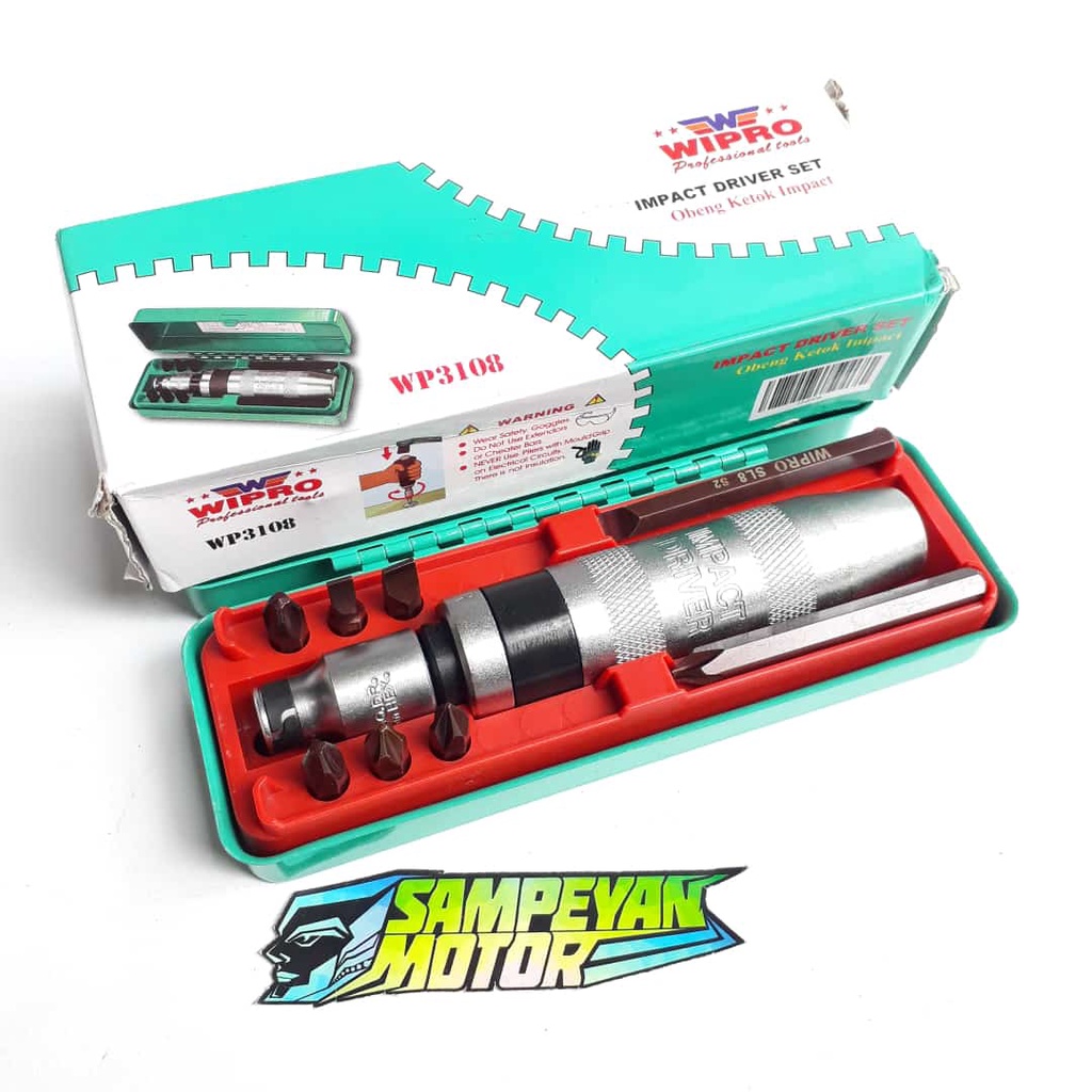 Obeng Dok Getok Gettok Ketok Set Wipro 8pcs WP3108