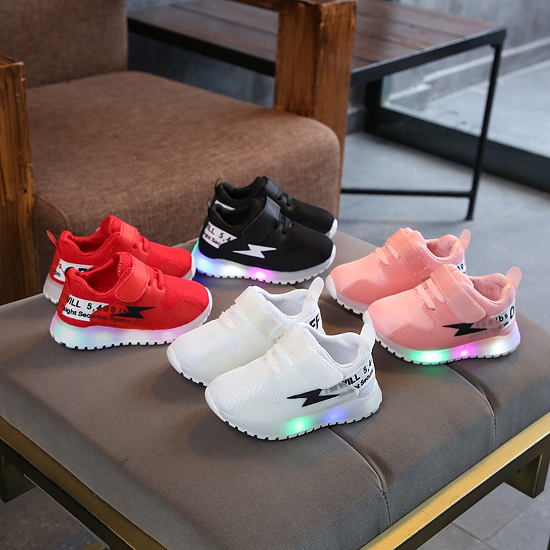 Sepatu anak led sneaker6301z