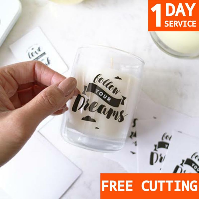 

Zenida Cetak Stiker Label / Logo Kotak Kemasan Murah Transparant Print Sticker Custom [free cutting]