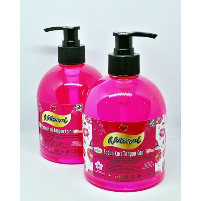 SABUN CUCI TANGAN CAIR BOTOL POMPA 500ml AKA NATURAL HANDWASH/HANDSOAP