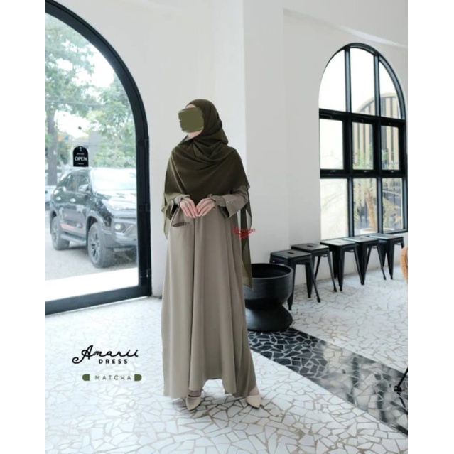 Abaya Amarii Khumaira syari | abaya manset smoke Milo XL