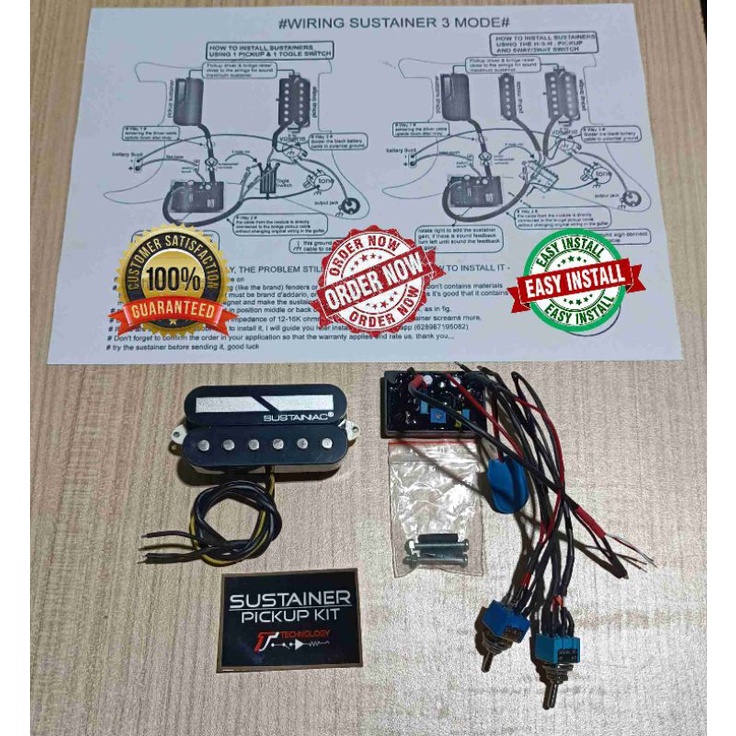 pickup sustainer with pickup neck