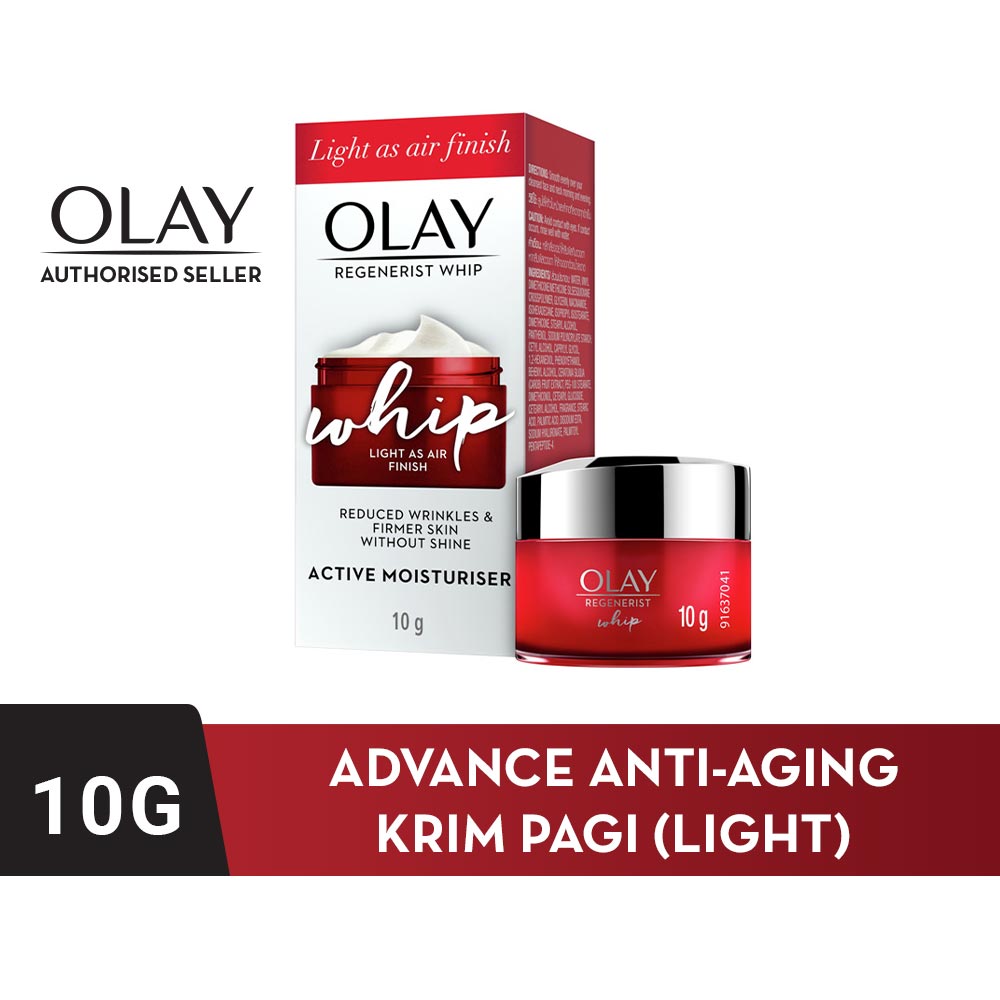 Olay Regenerist Whip Active Moisturizer Niacinamide Cream Skincare Antiaging 10g