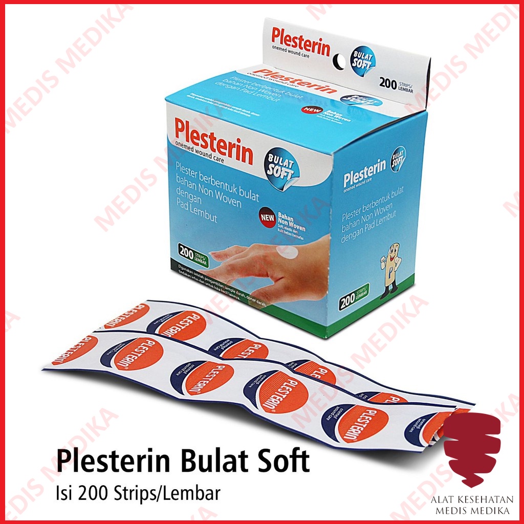 Plesterin Bulat Soft Non Woven Plester Penutup Luka Alat P3K Plaster Onemed