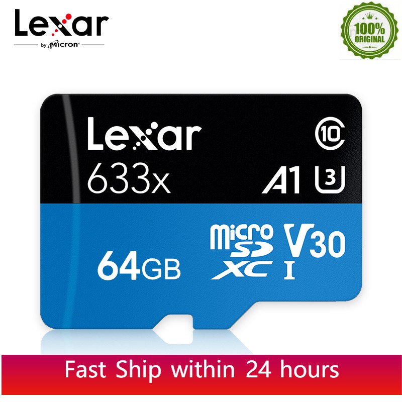 DJI Lexar 633x Cart Micro Sd / Gb / 64 32gb / 128gb / 256gb / Sdxc / Sdhc / Sdhc Untuk Nintendo / Go