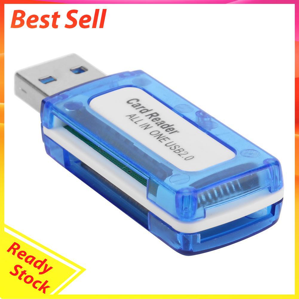 4 In 1 Card Reader Usb 2.0 All In One Untuk Micro Sd Tf M2