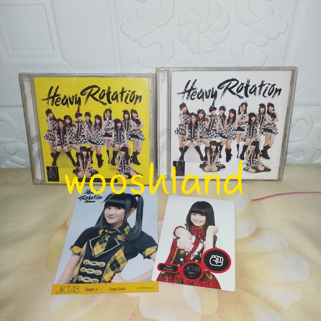 JKT48 Album : Heavy Rotation (CD + DVD) + PP Cindy Gula