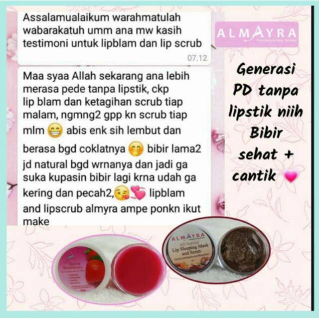 COD Lipbalm dengan kandungan UV filter Almayra/ Pelembab bibir Almayra