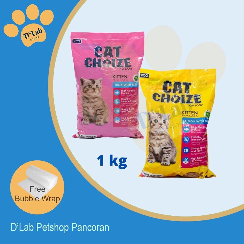 cat choize kitten 1kg tuna salmon freshpack   makanan kucing catchoize tuna milk 1 kg fresh pack