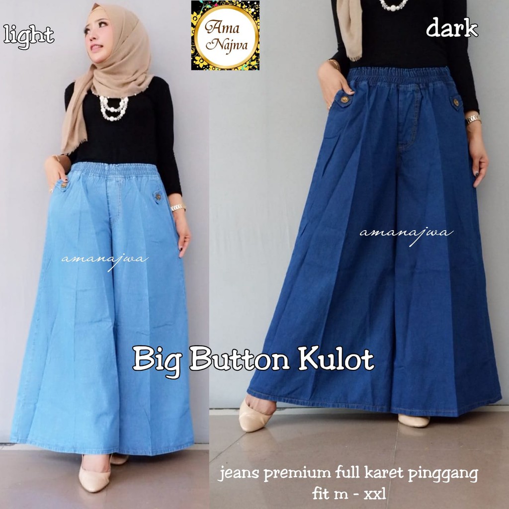 METRO big button kulot ama najwa | celana wanita jumbo bigsize