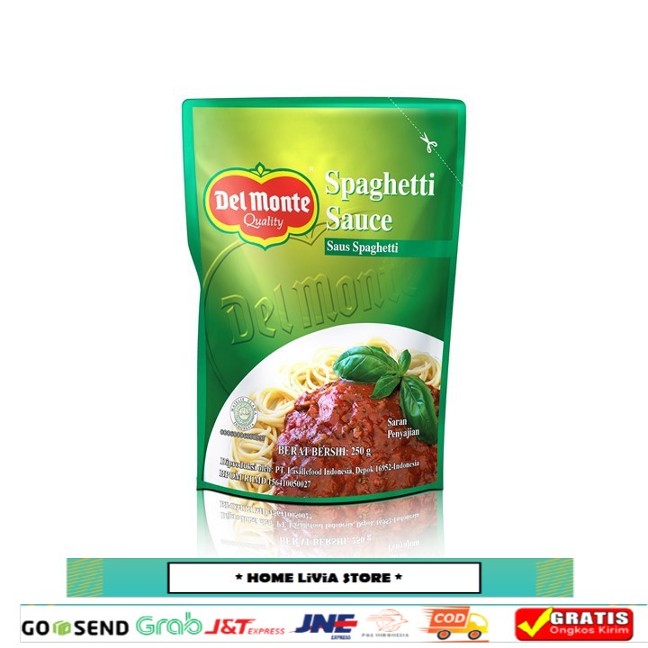 

Delmonte Saus Spaghetti 250 gr