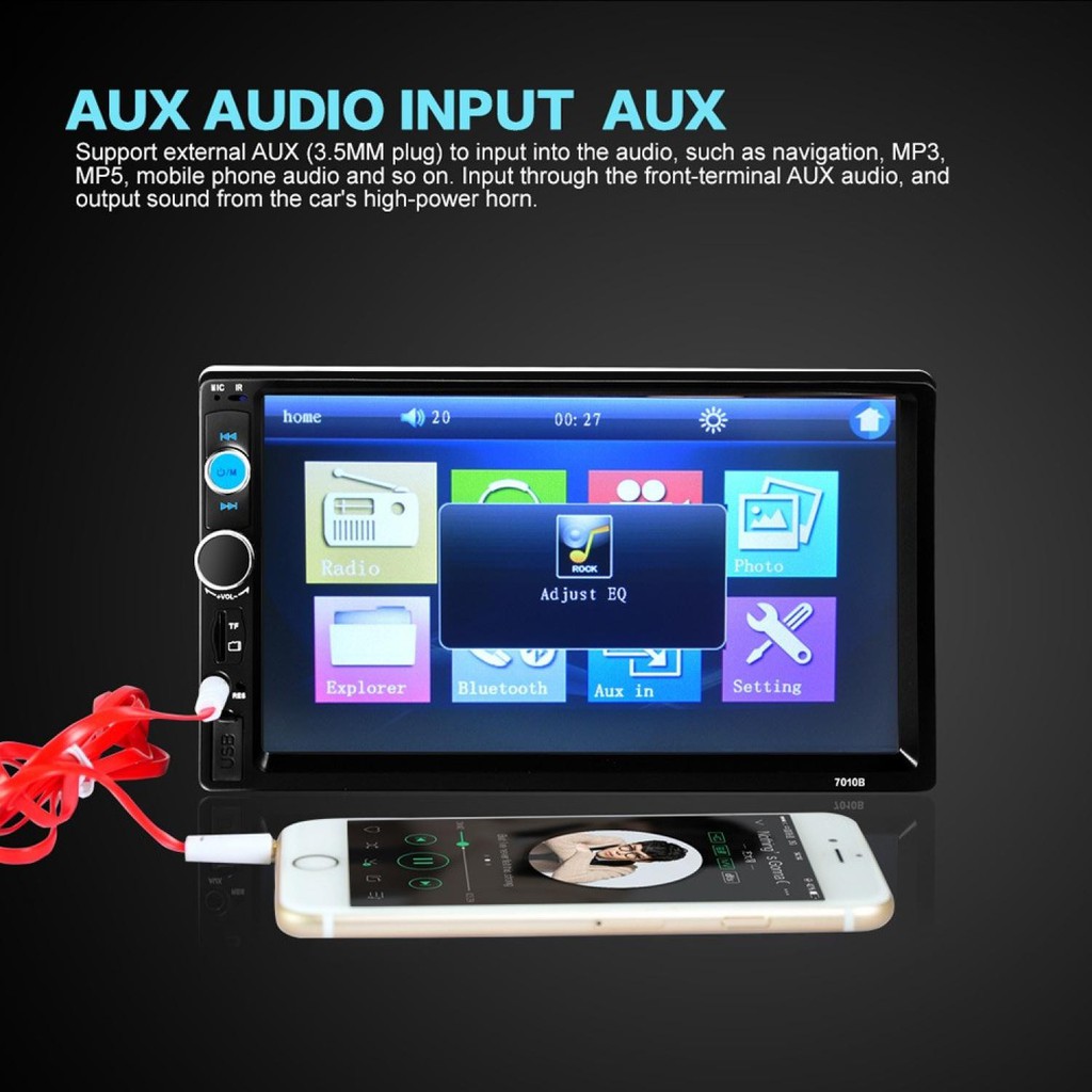 Head Unit Audio Player Mobil UniversalTouch Screen 7 inch