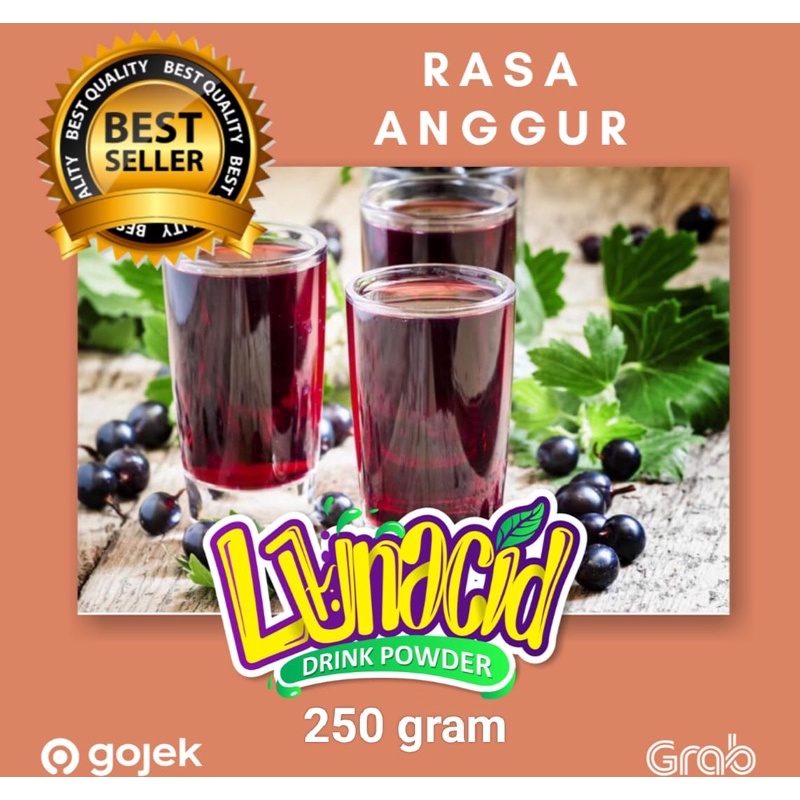 

serbuk minuman rasa anggur/ Powder drink anggur Mix / Bubuk minuman rasa Anggur 250 gram