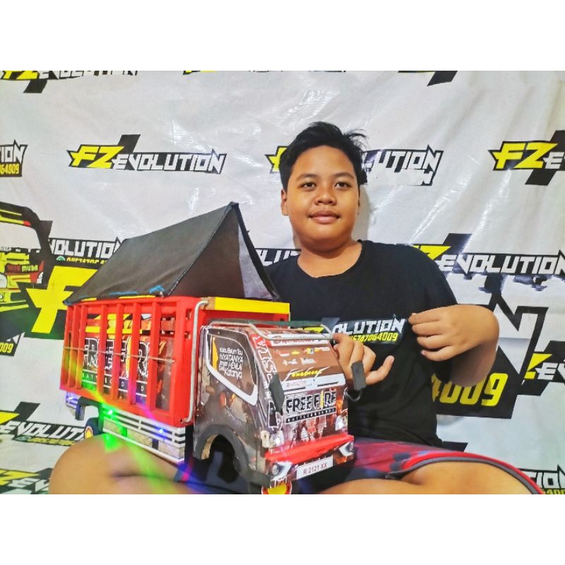 Miniatur Truk Oleng kayu  Jumbo