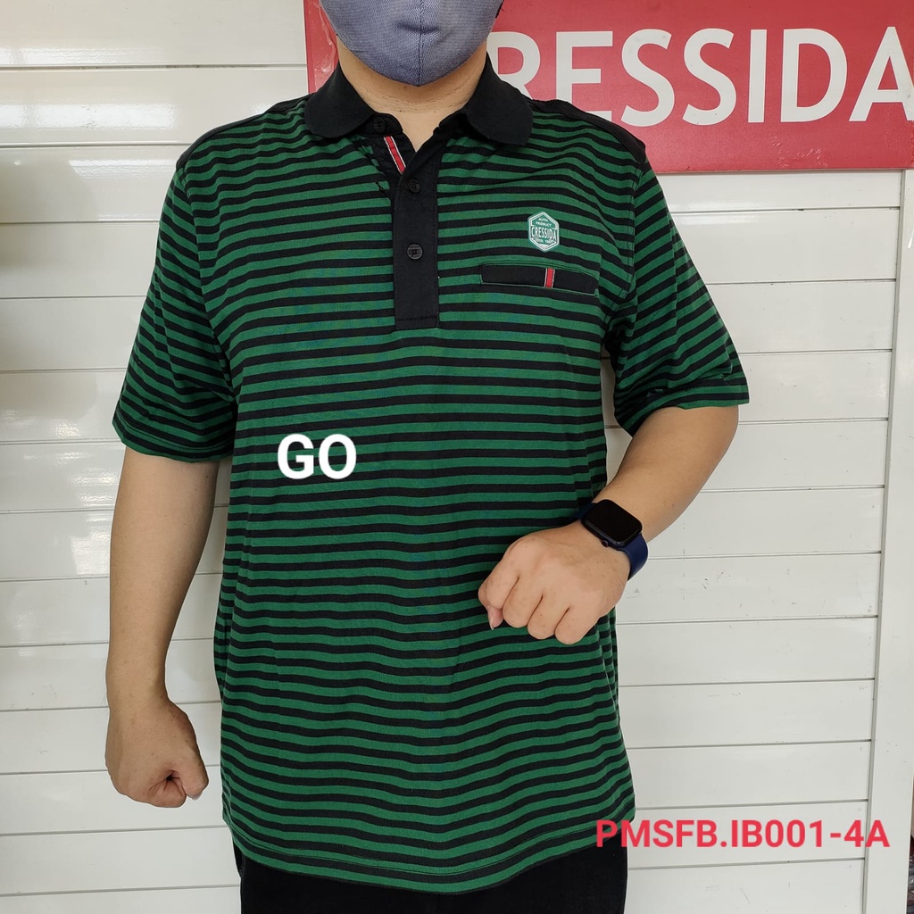 gof PBWB CRESSIDA BIG SIZE POLO T-SHIRT Pakaian Pria Atasan Kaos Polo Berkerah Wangky Polo Lengan Pendek