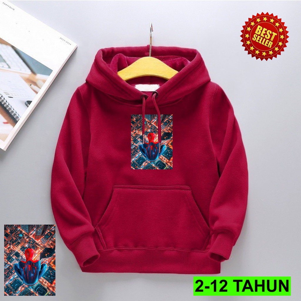 Hoodie Anak Laki Laki Perempuan / Hodie Anak Usia 2 3 4 5 6 7 8 9 10 11 12 Tahun / Jaket SPIDERMAN Anak Cewek Cowok / Switer Distro Bisa Cod / Suiter Anak Terbaru / Sweeter Anak / Switer Anak