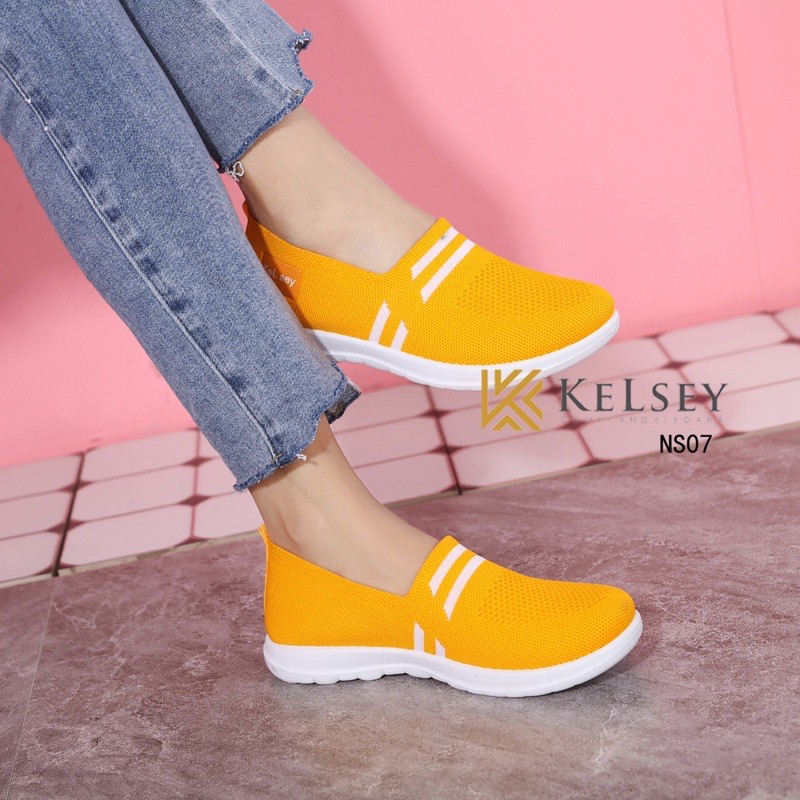 (GRATIS ALAS KAKI) NICOLE SEPATU #NS07 SNEAKERS WANITA KELSEY SEPATU FLYKNIT WANITA NYLON SNEAKERS CASUAL IMPORT