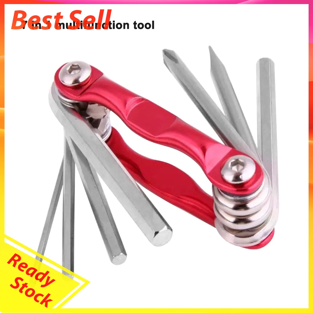 7 in 1 Bicycle Repair Tools Portable Multifunctional Maintenance Tool Kits