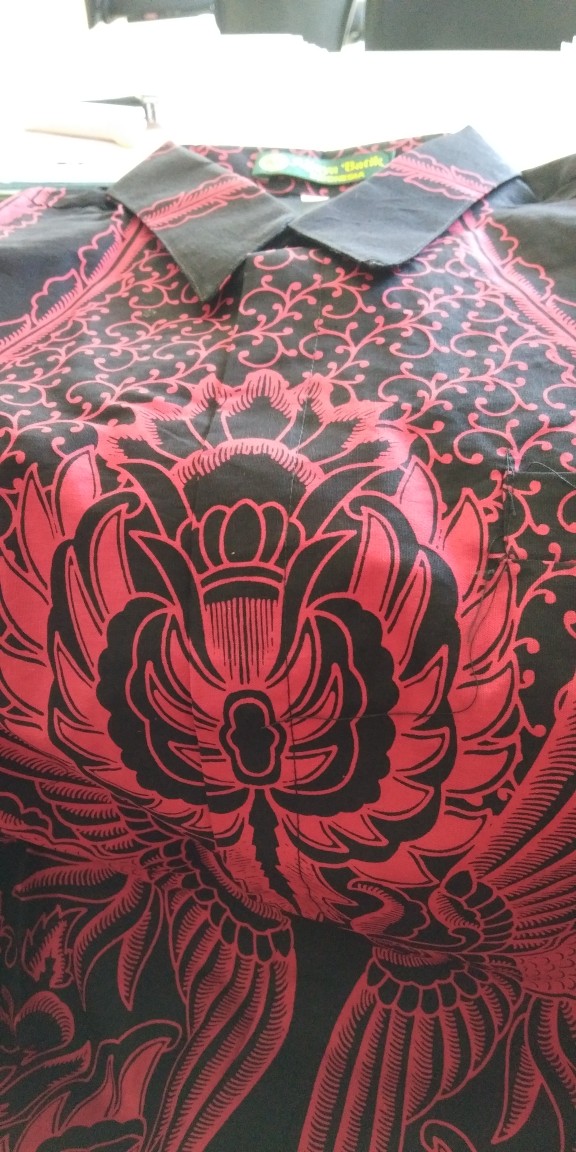 Kemeja Batik Pria Lapis Furing Reguler Fit Katun Peksi Abrit Batik Solo