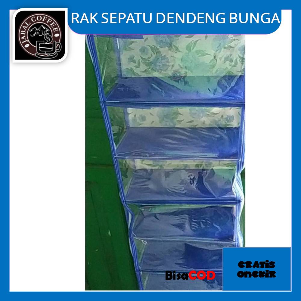 Rak Gantung Sepatu Motif Bunga Tujuh Sap / Rak Sepatu Dendeng Bunga 350 Gram Kode 35