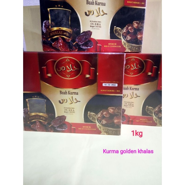 

Kurma khalas golden dates 1kg gram termurah