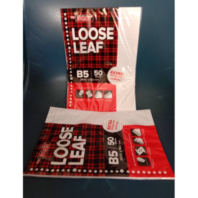 

LOOSE LEAF B5 50 LEMBAR / ISI BINDER B5 (ISI 50 LEMBAR)