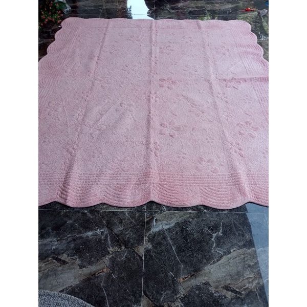 PL/PRELOVED "karpet quilting bulu pink"