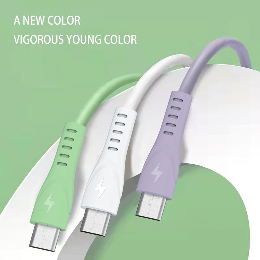 Kabel Data Macaron  S23 Micro USB Support FastCharge High Quality