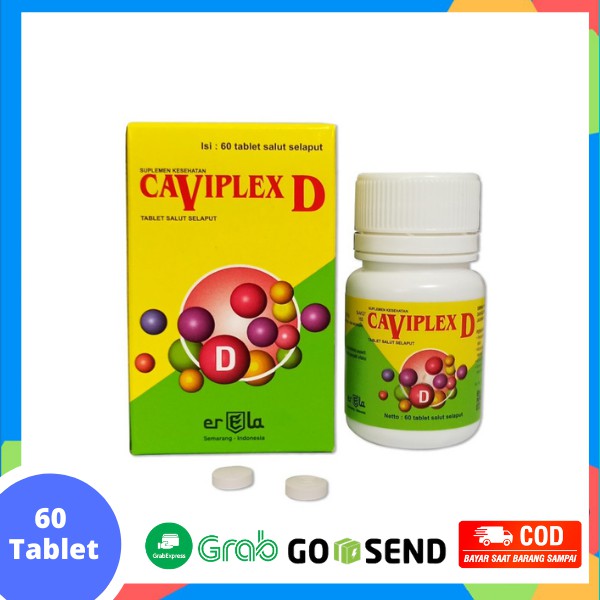 Caviplex D Vitamin D3 1000 Iu Erela Botol - 60 Tablet
