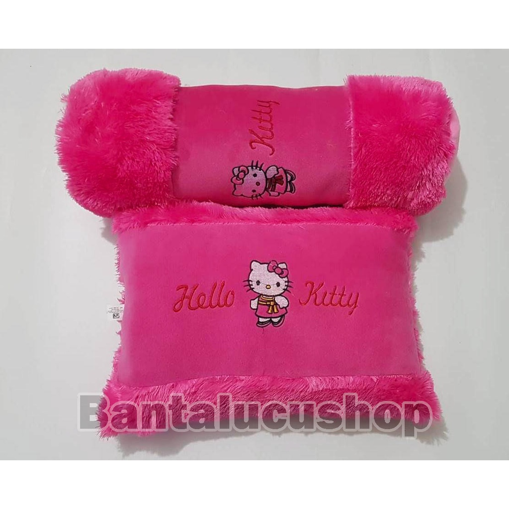 Bantal Karakter Hello Kitty Bantal Bulu Lasfur Ukuran Standar Dewasa