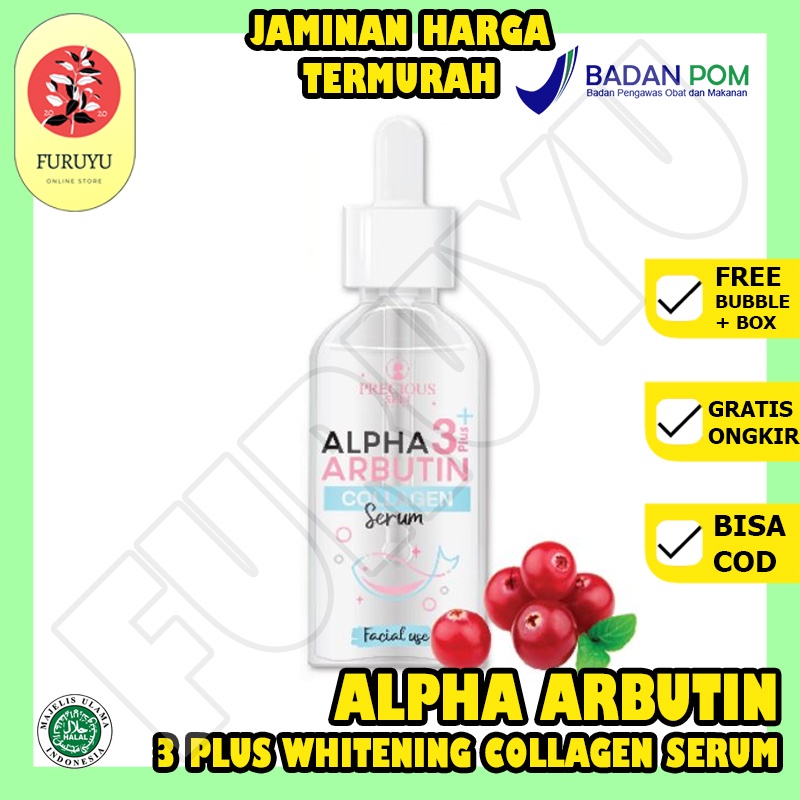 Alpha Arbutin 3Plus Whitening Collagen Face Serum Pemutih Wajah BPOM