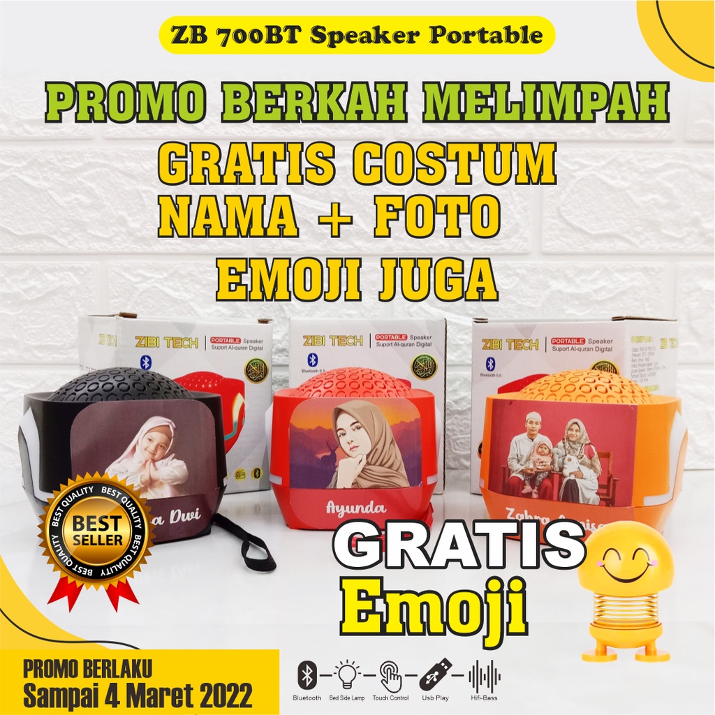 NEW - SPEAKER MUROTTAL - SPIKER MUROTAL AL QURAN 30 JUZ - TERLENGKAP - ZB 700 BT