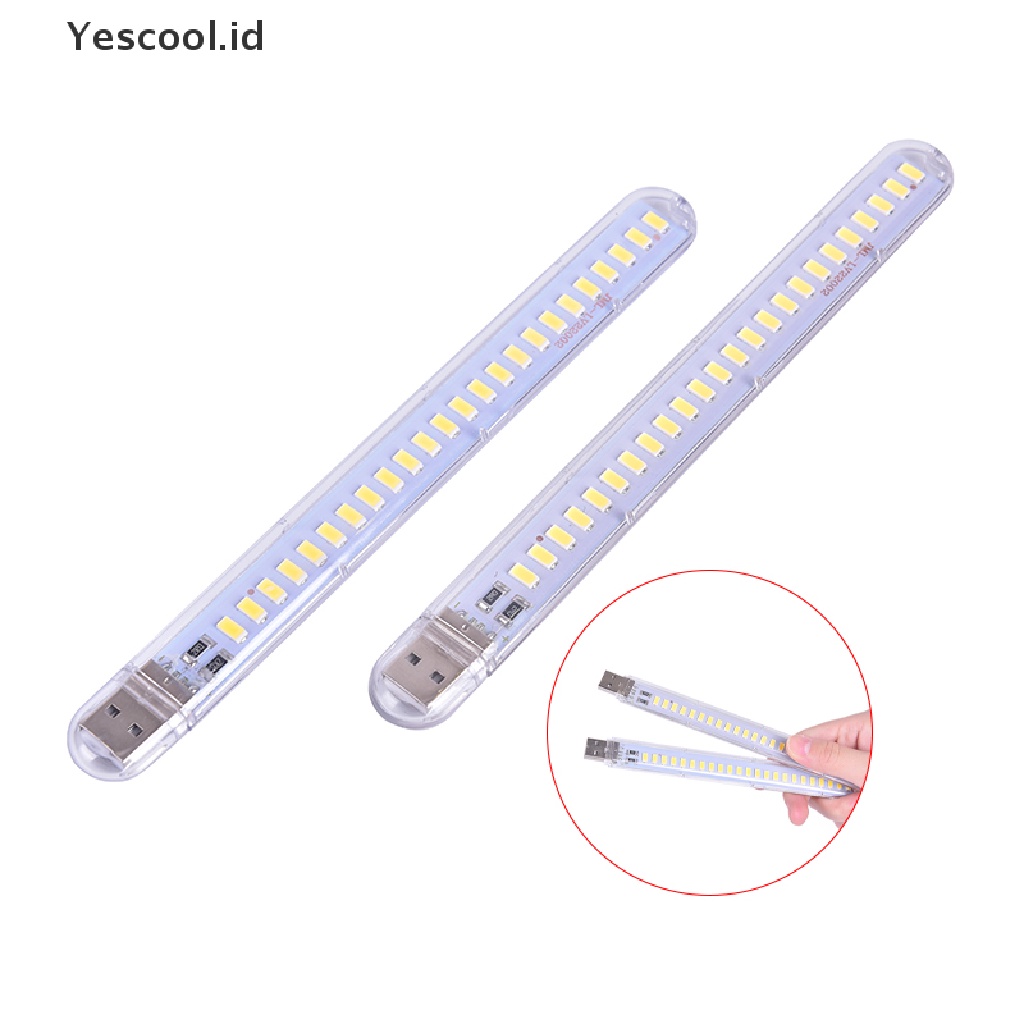 (Yescool) Lampu Baca 24-LED 5V 12W Dengan Port USB