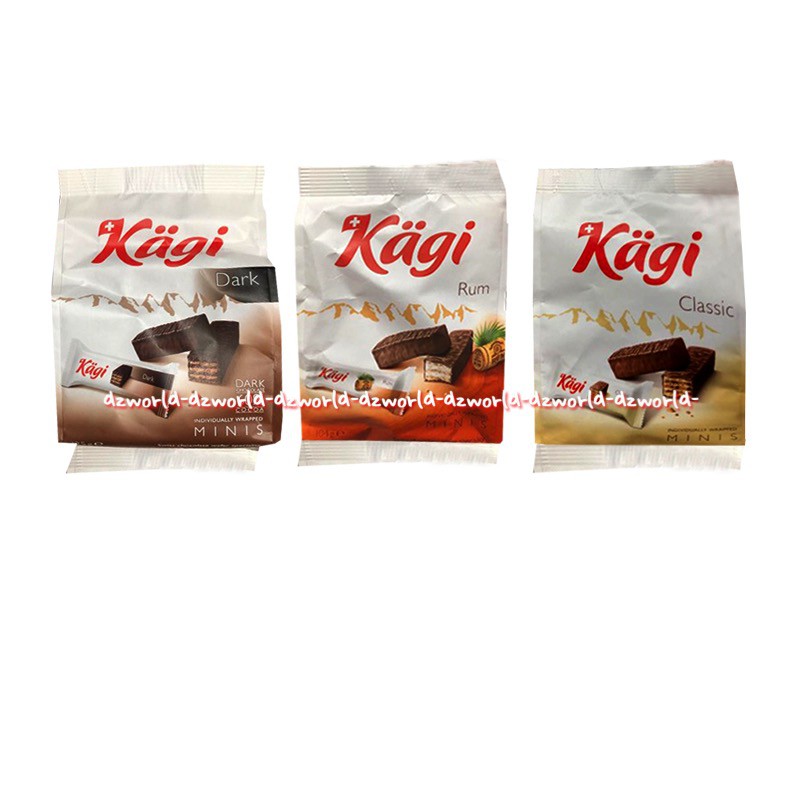 

Kagi Dark Chocolate Hazelnut Dark Orange Cocoa Minis Coklat Kagi 125gr